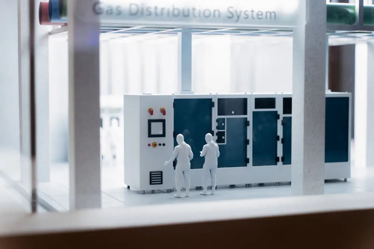 TSC | Three-Level Semiconductor Facility Model — project photograph 9