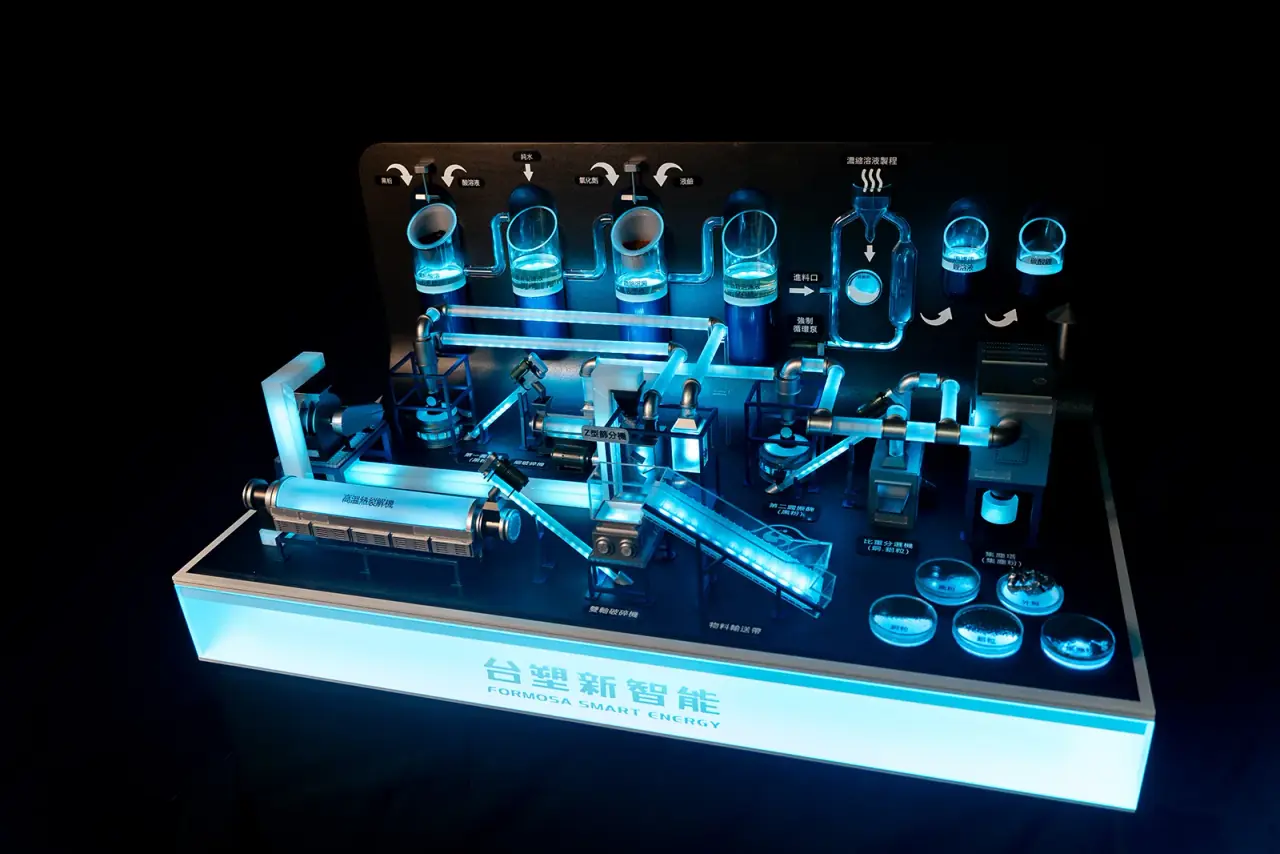 Formosa Smart EnergyTech | Lithium Iron Phosphate Battery Recycling Model — project photograph 1