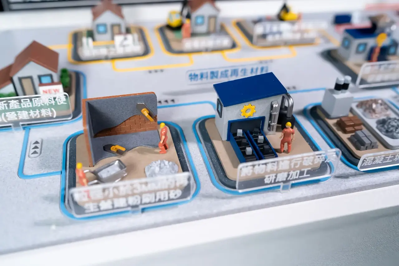 Construction Waste | A Full-Life-Cycle Display Model — project photograph 2