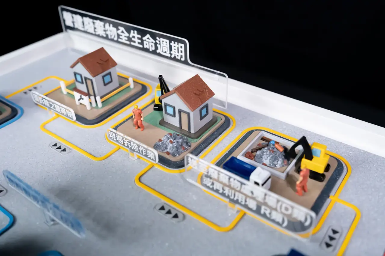 Construction Waste | A Full-Life-Cycle Display Model — project photograph 8