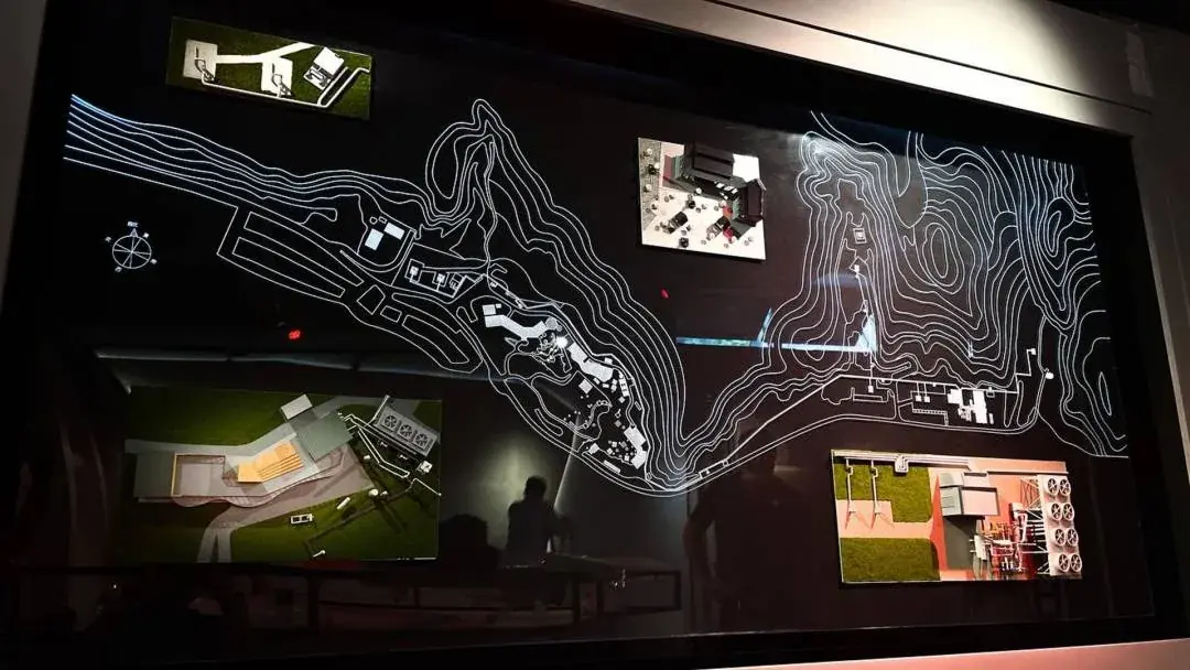 Qingshui Geothermal | Illuminated Wall-Mounted Landscape Model